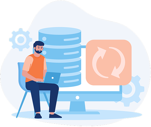 Rehosting lift and shift illustration